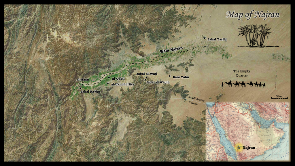 خريطة نجران map of Najran
