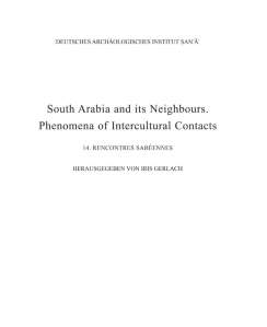 Results of four seasons of survey in the Province of Najrān (Saudi Arabia) – 2007-2010. South Arabia and its Neighbours. Phenomena of Intercultural Contacts